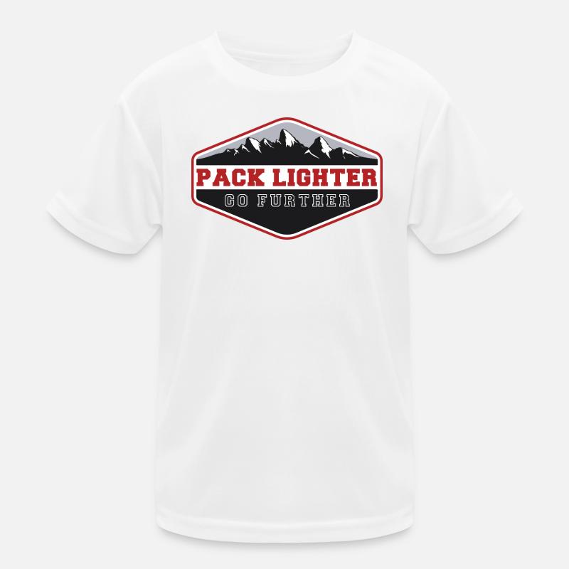 Pack lighter, go further Kids Functional T-Shirt