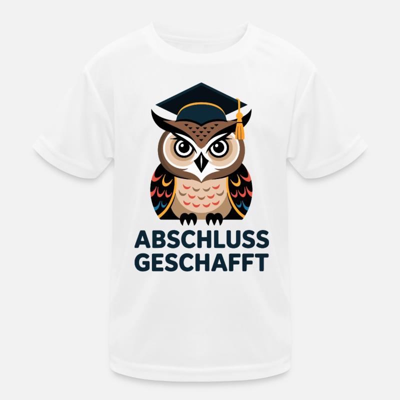 Graduation achieved learning owl Kids Functional T-Shirt