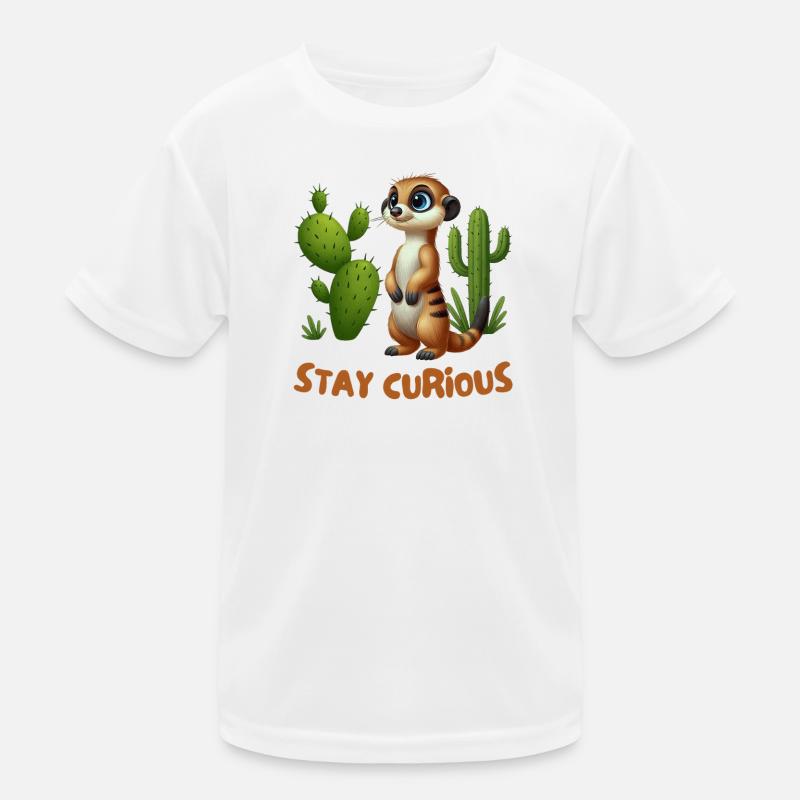 Petit suricate dans le jardin de cactus T-shirt sport Enfant
