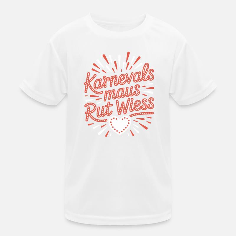 Karnevalsmaus Rut Wiess Köln Kölner Karneval Maus Kinder Funktions-T-Shirt