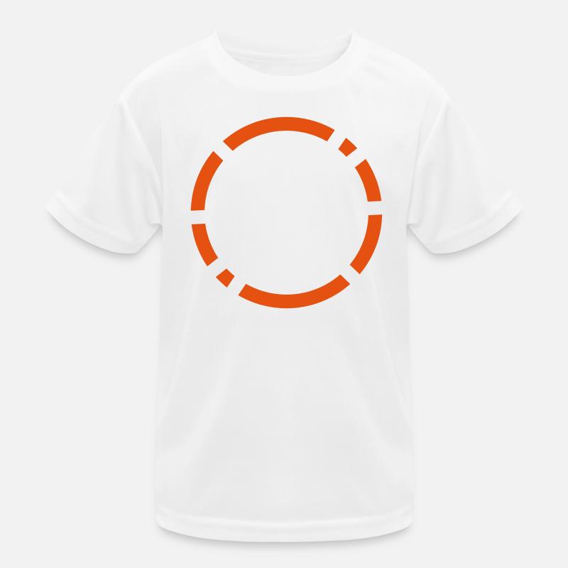 Kreis-Logo-Design Kinder Funktions-T-Shirt