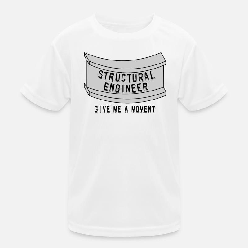 Structural Engineer Beam Moment Kids Functional T-Shirt