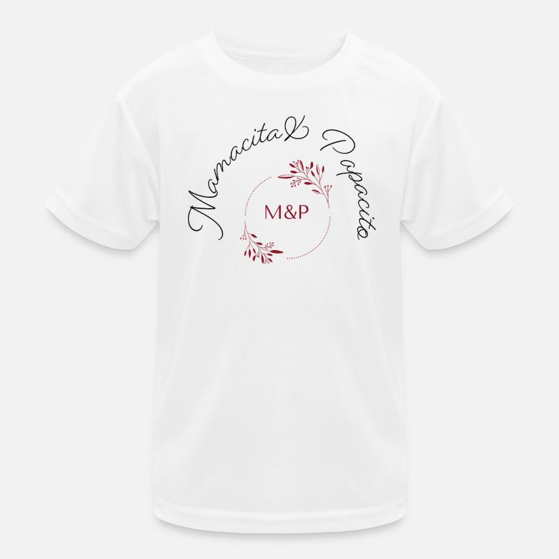 M&P Floral Monogram Circle Kids Functional T-Shirt