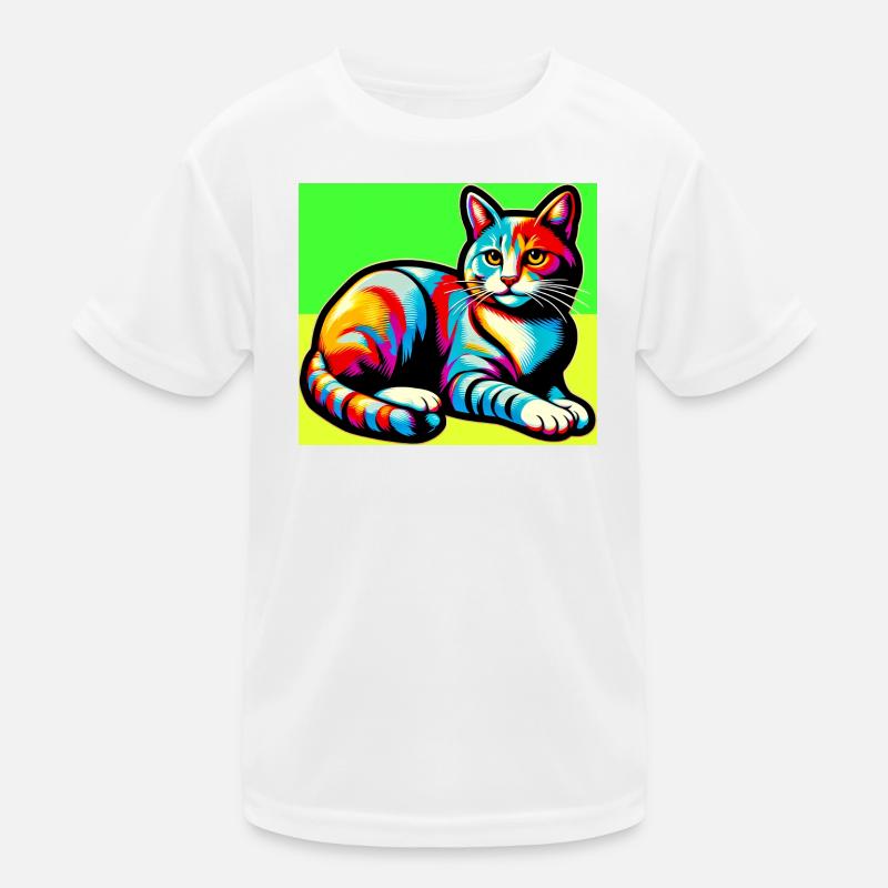 chat T-shirt sport Enfant