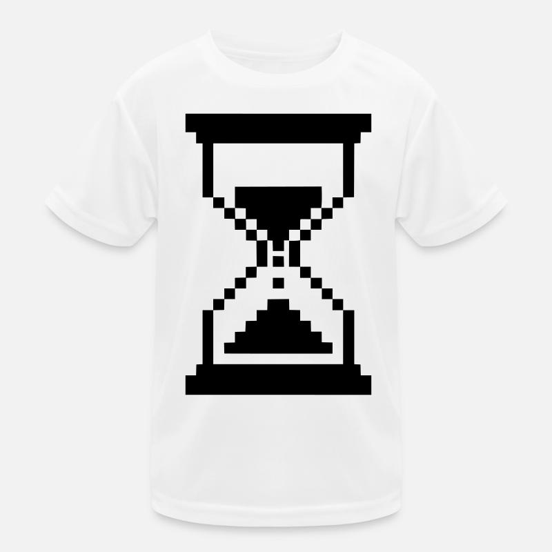 Pixel Sanduhr Ladesymbol Kinder Funktions-T-Shirt