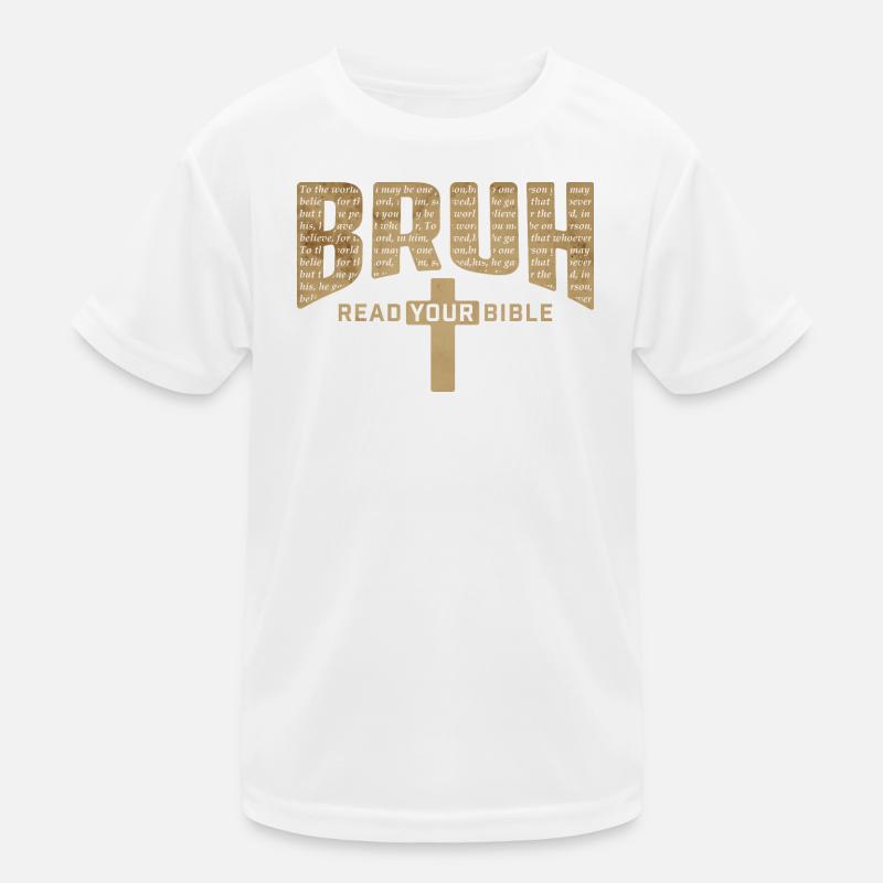 Bruh Read Your Bible Easter Christian Funny Kids Functional T-Shirt
