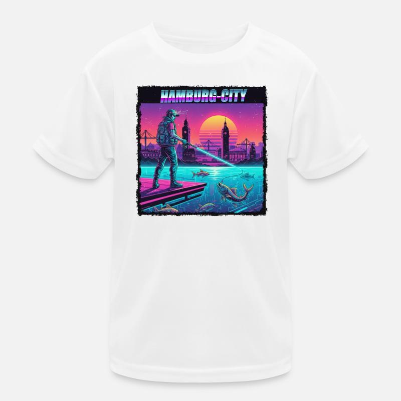 Cyberpêche à Hambourg T-shirt sport Enfant