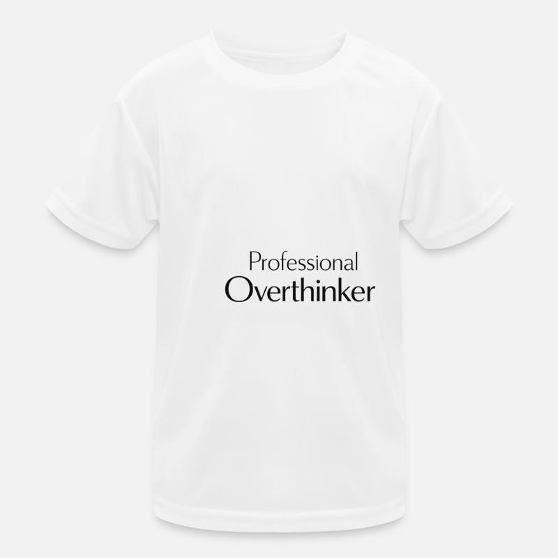 professional Overthinker Spruch Kinder Funktions-T-Shirt