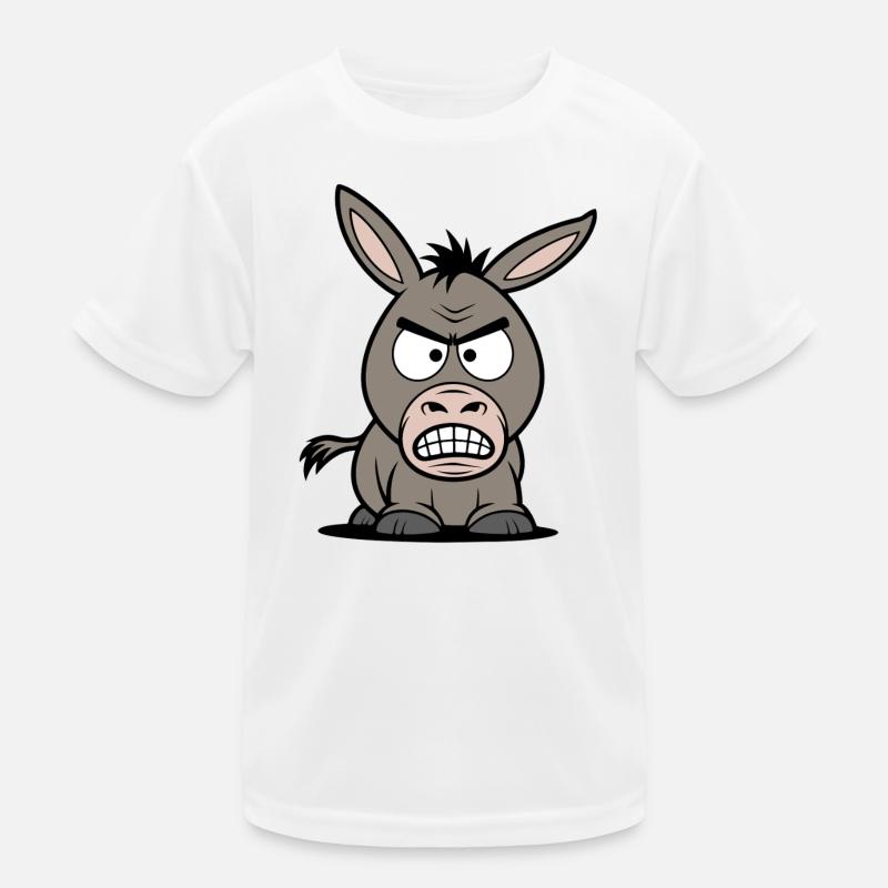Wütender Esel Cartoon Kinder Funktions-T-Shirt