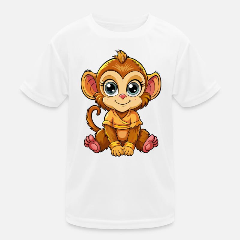 Female Monkey Kids Functional T-Shirt
