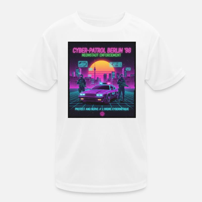 Cyber Patrol Berlin Kinder Funktions-T-Shirt