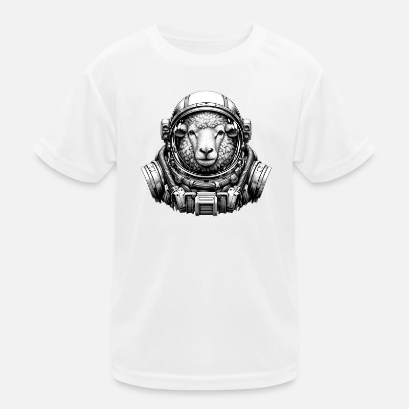 Moutons dans un casque d’astronaute T-shirt sport Enfant