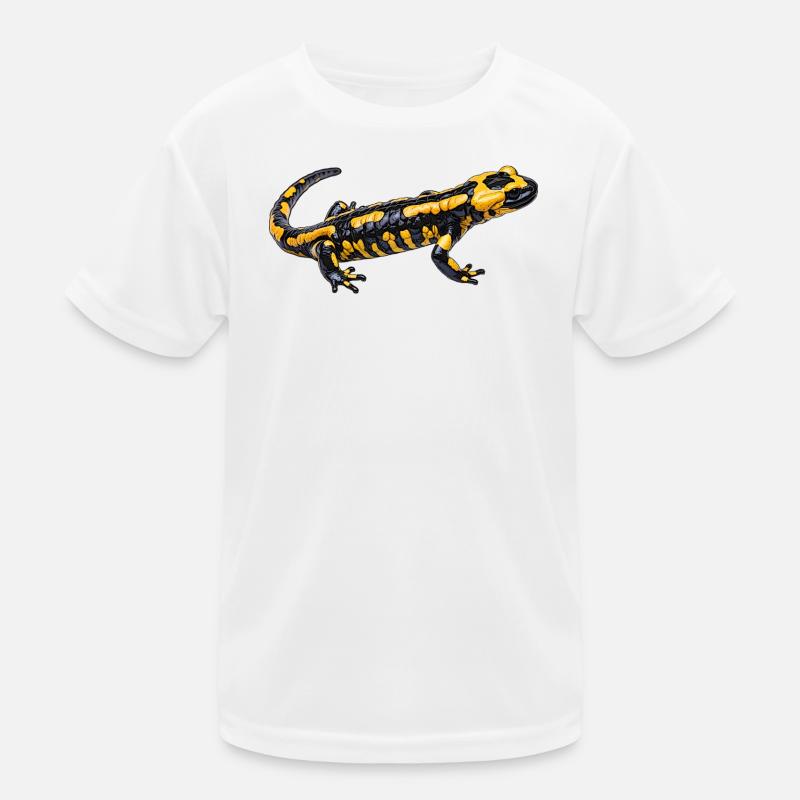 Feuersalamander design Kinder Funktions-T-Shirt