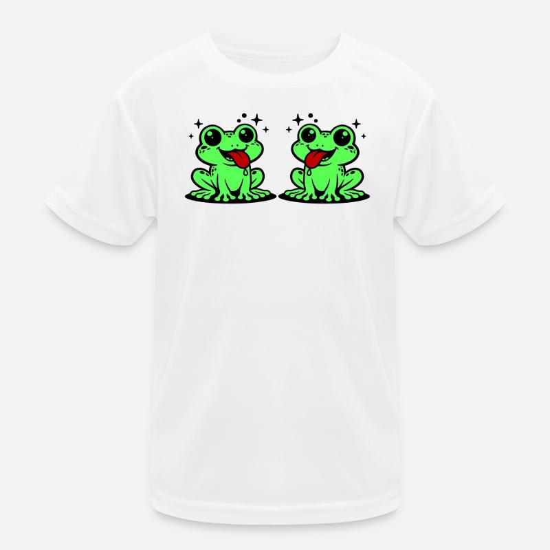 Toad couple frog Kids Functional T-Shirt