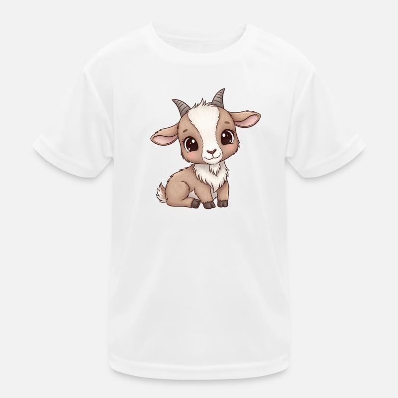 Dessin animé mignon de chevreau T-shirt sport Enfant