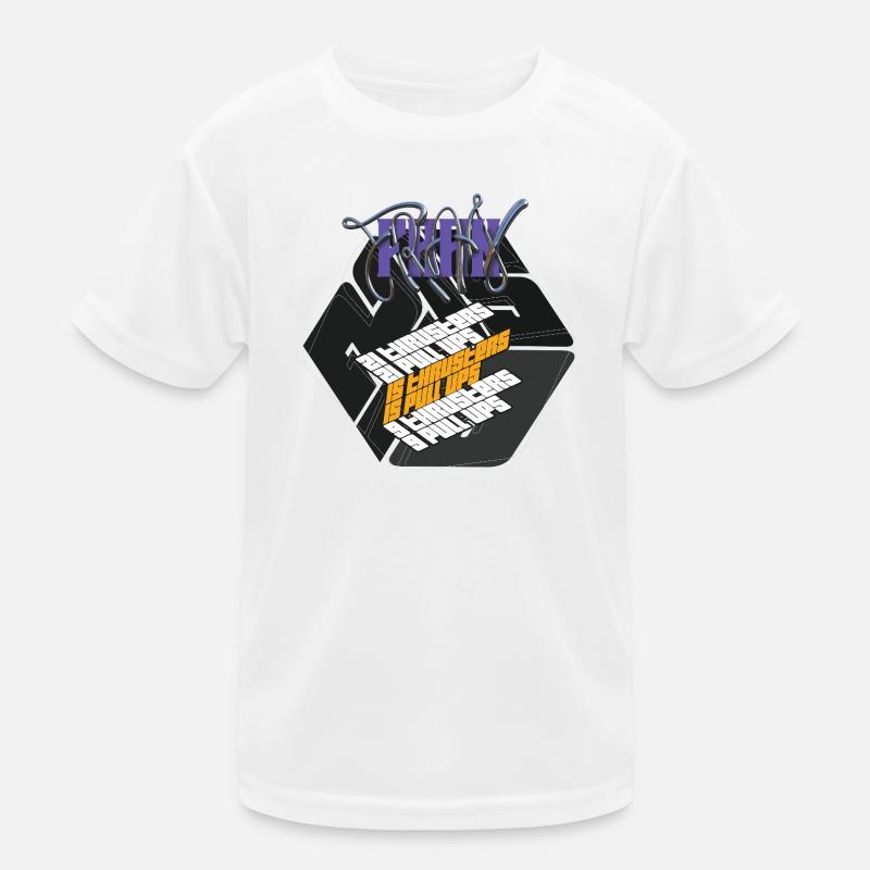 Graphisme de la version sombre du Fran Hero WOD Cross Training T-shirt sport Enfant