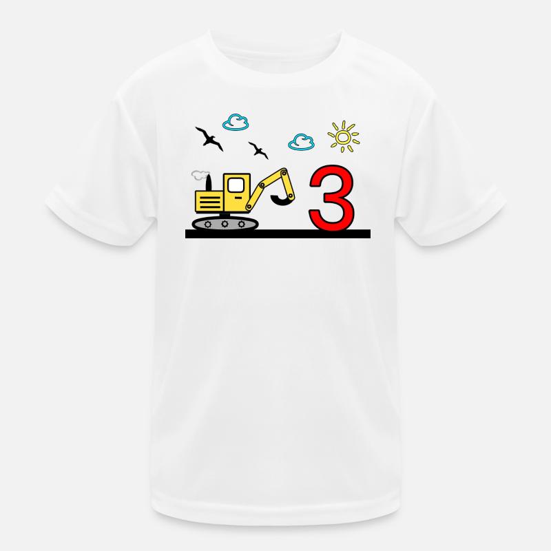 Bagger Kinder Funktions-T-Shirt