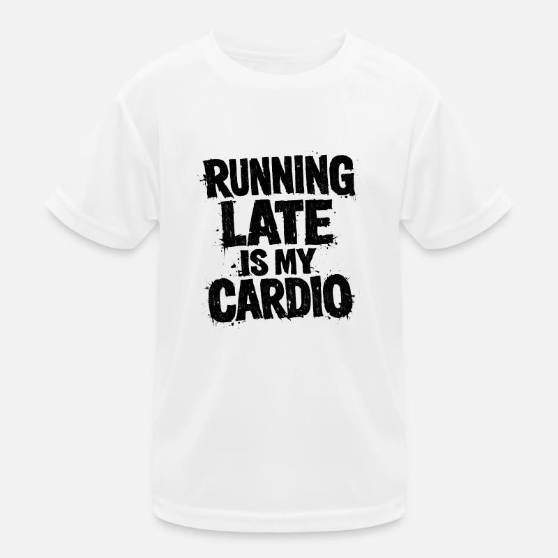 Courir en retard, c’est mon cardio T-shirt sport Enfant