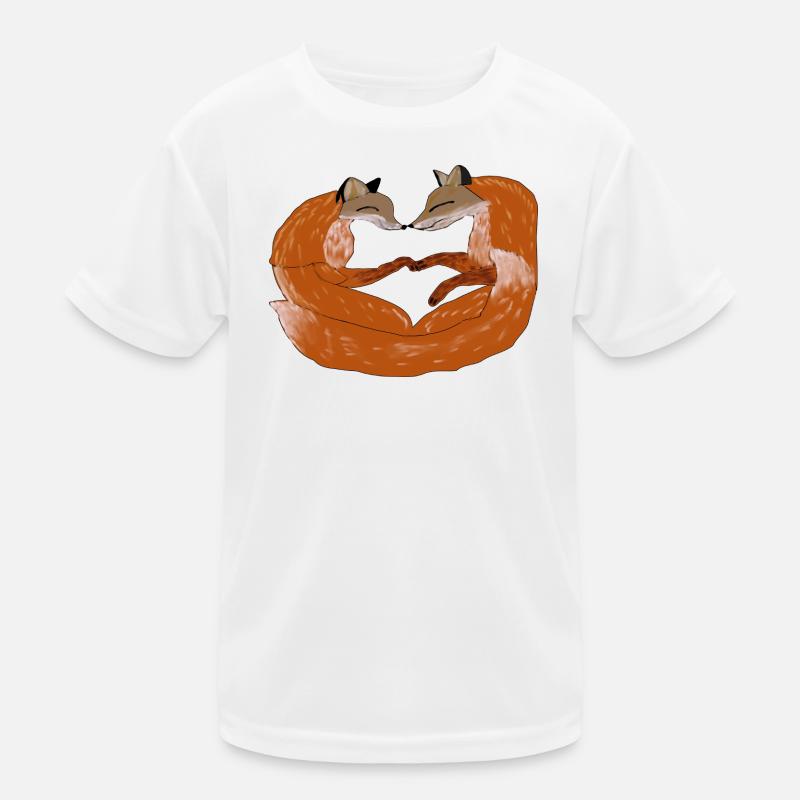 Fuchsherz Zweisamkeit Kinder Funktions-T-Shirt