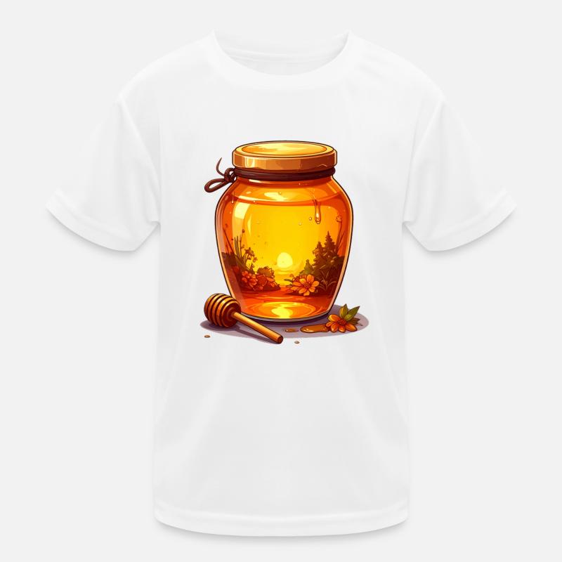 Ein Glas Honig Kinder Funktions-T-Shirt