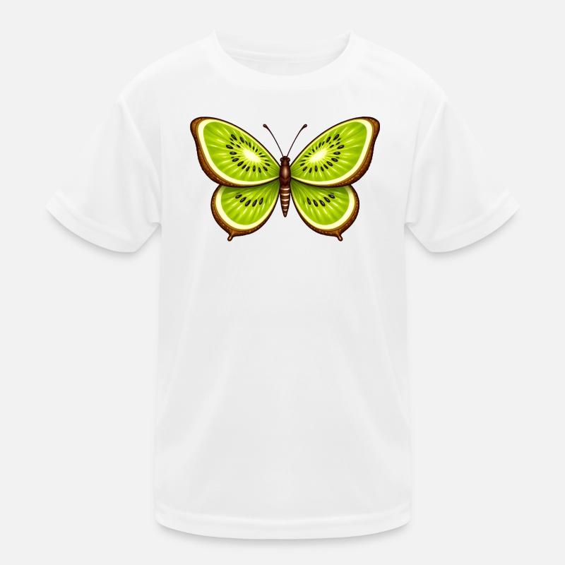 Kiwi butterfly – fruit meets fantasy Kids Functional T-Shirt