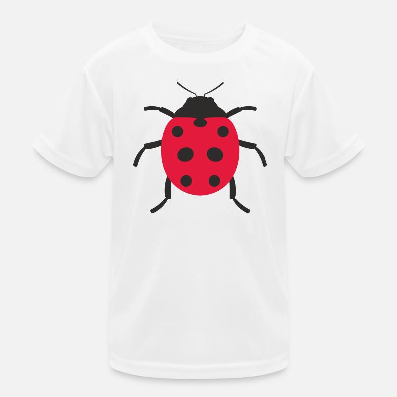 Marienkäfer Design Kinder Funktions-T-Shirt