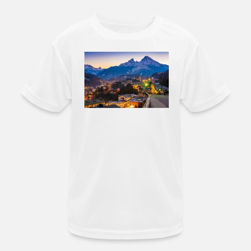 Berchtesgaden mit Watzmann Kinder Funktions-T-Shirt