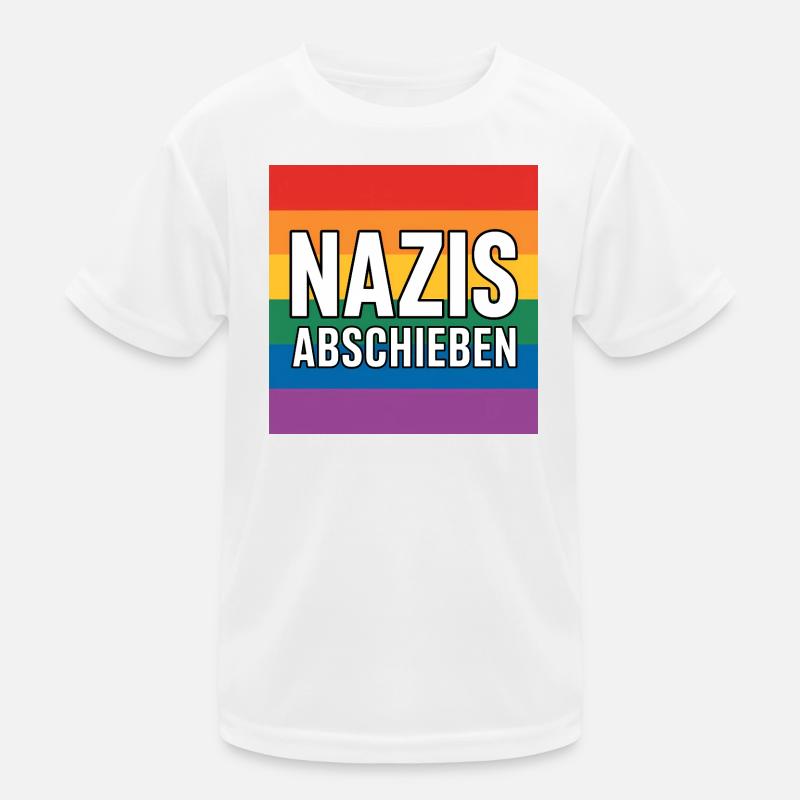 Nazis Abschieben - Antifa Tee Kinder Funktions-T-Shirt