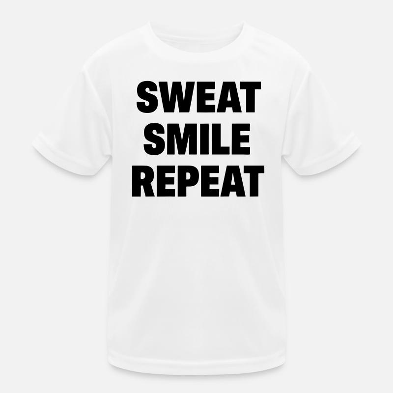Sweat Smile Repeat Kids Functional T-Shirt