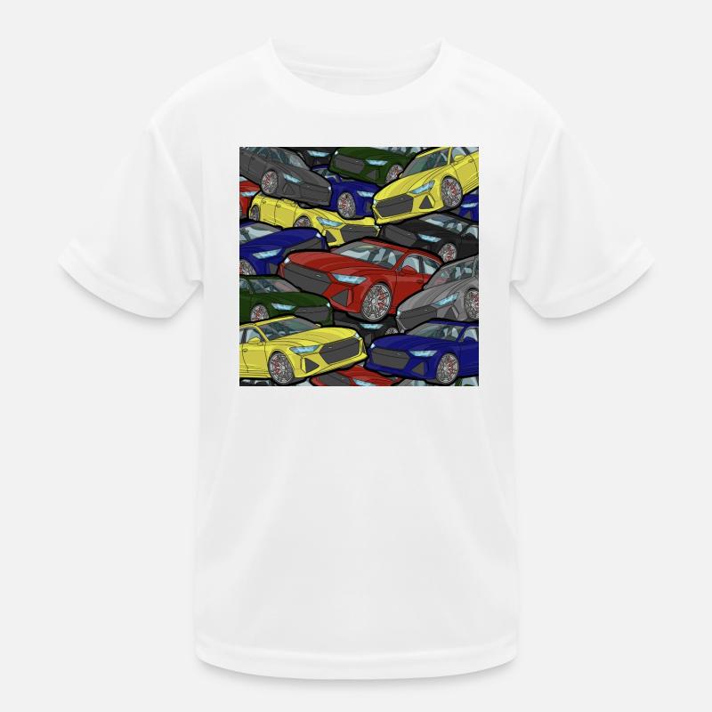 Kaleidoskop Autos Farbexplosion Kinder Funktions-T-Shirt