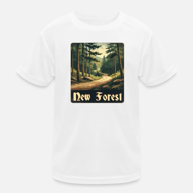 New Forest Waldweg Kinder Funktions-T-Shirt