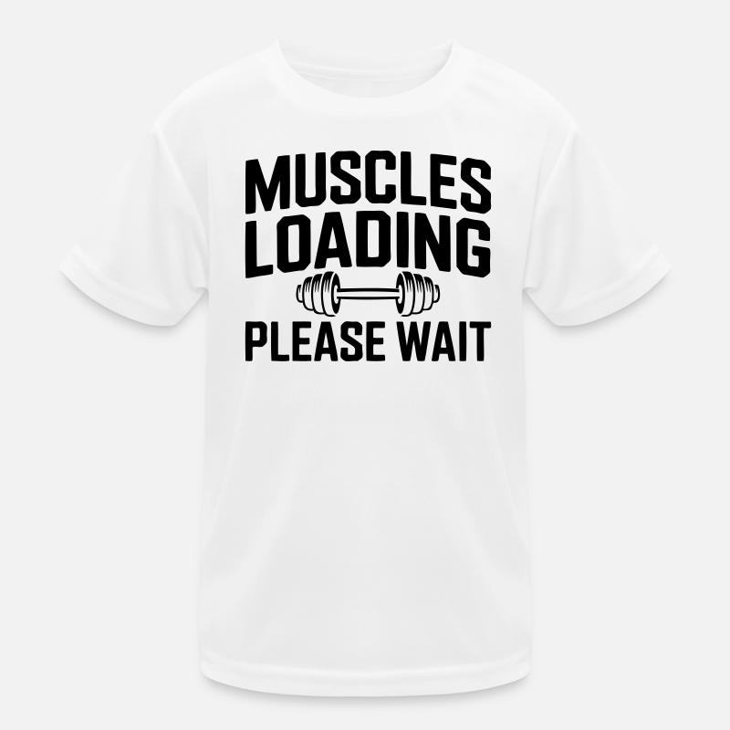 Muscle Building: Muscles Loading Kids Functional T-Shirt