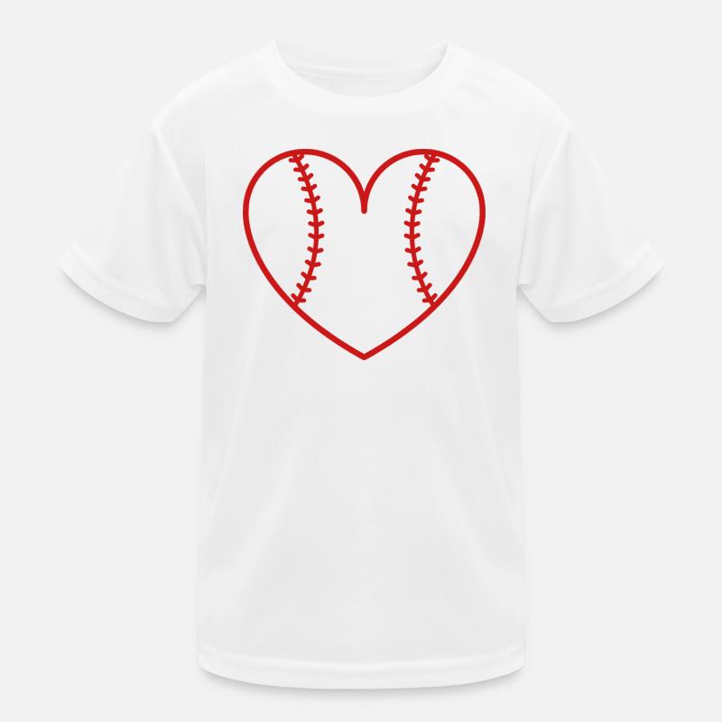 Cœur du baseball softball T-shirt sport Enfant