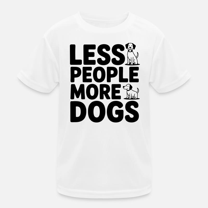 Moins de gens - plus de chiens T-shirt sport Enfant