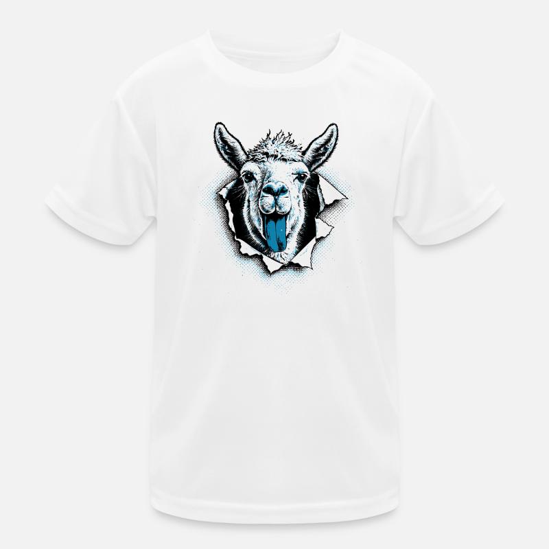 Pop Culture Llama – Illustration bicolore moderne T-shirt sport Enfant