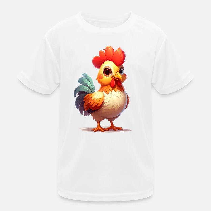 Niedlicher Hahn Kinder Funktions-T-Shirt