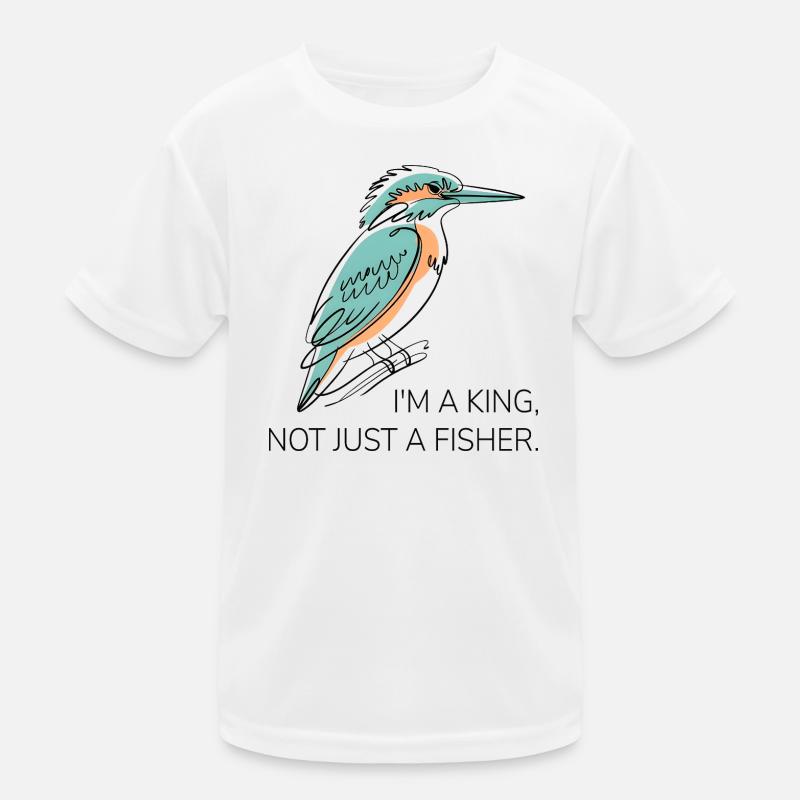I’m a King – Eisvogel Wortspiel Design Kinder Funktions-T-Shirt