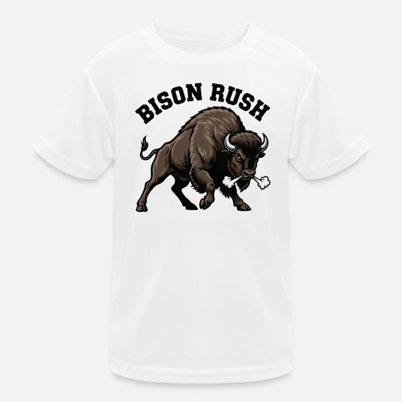 Bison Rush Wild Bison Force Kids Functional T-Shirt