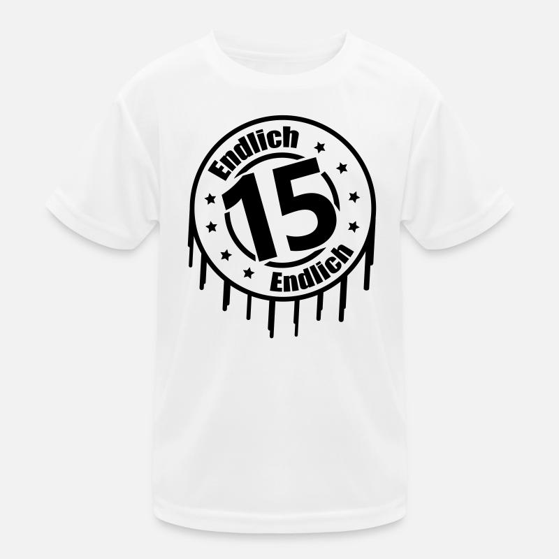 Endlich 15 Kinder Funktions-T-Shirt