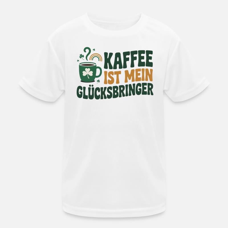 Le café est mon porte-bonheur T-shirt sport Enfant