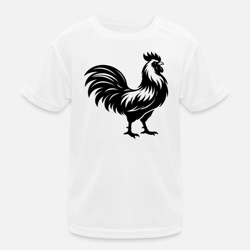 Hahn Silhouette Kinder Funktions-T-Shirt