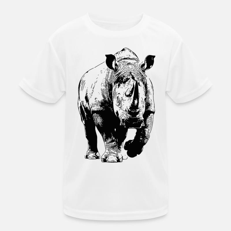 Nashorn Kinder Funktions-T-Shirt