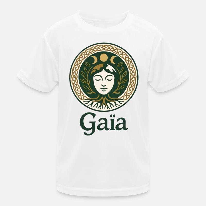 Gaia – Mutter Natur – Baum des Lebens Kinder Funktions-T-Shirt