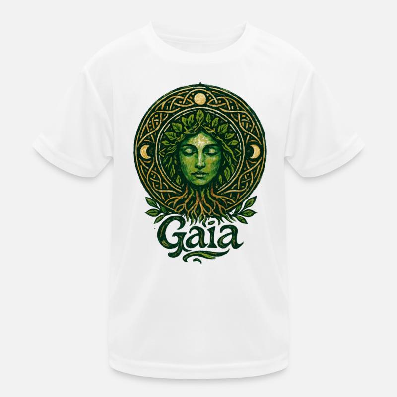 Gaia – Mutter Natur – Baum des Lebens Kinder Funktions-T-Shirt