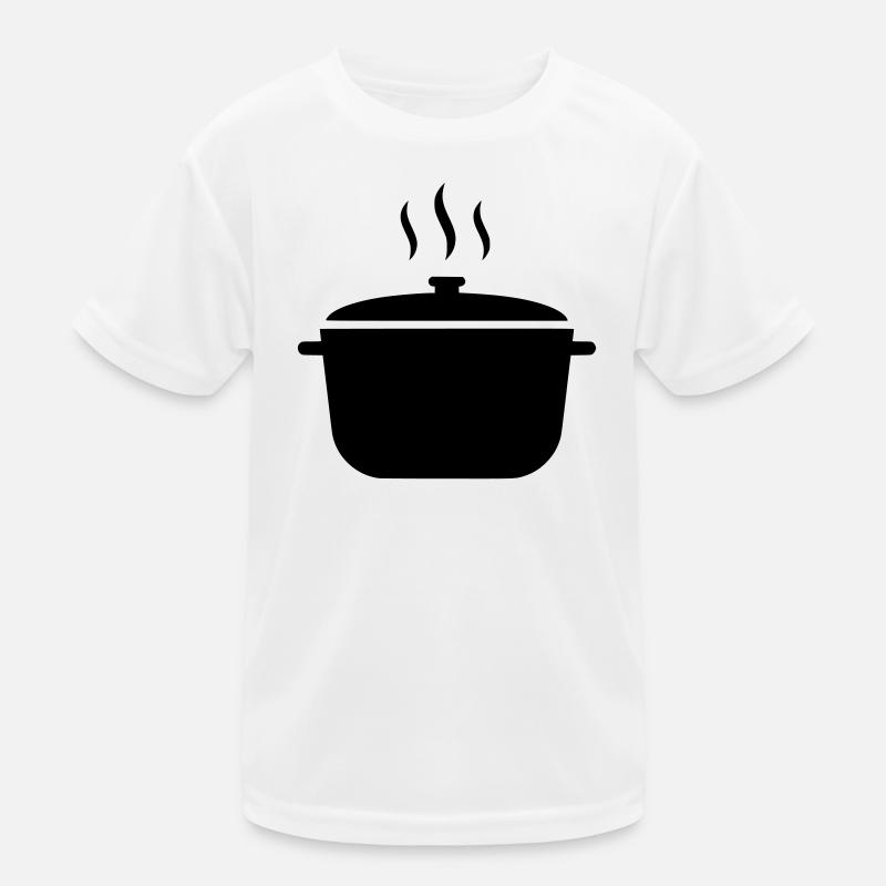 Icône vapeur de soupe de la marmite T-shirt sport Enfant