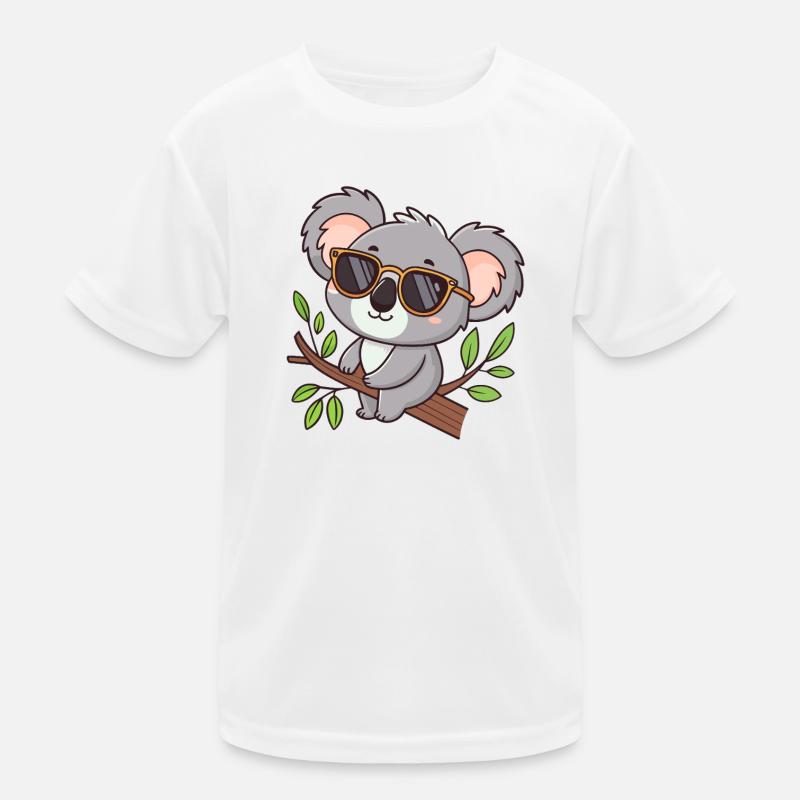 Koala chic glasses on temple Kids Functional T-Shirt