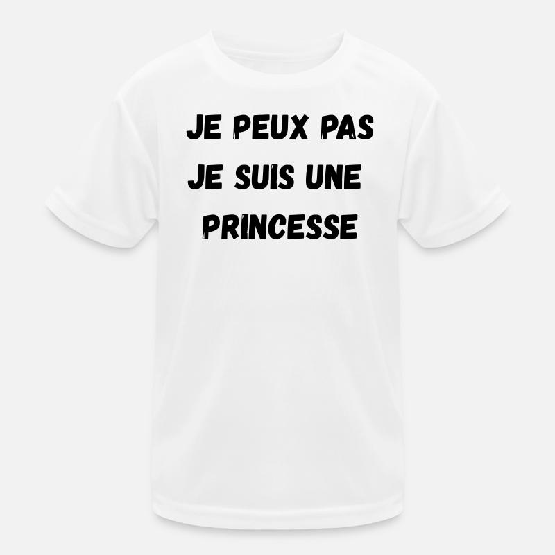 Ich kann nicht, ich bin eine PRINZESSIN Kinder Funktions-T-Shirt