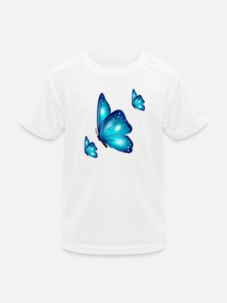 Butterfly trio - Kids Functional T-Shirt - white - Front