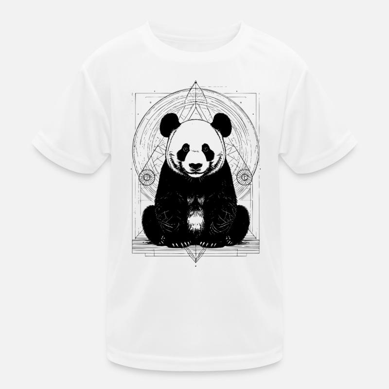Panda Muster Kinder Funktions-T-Shirt