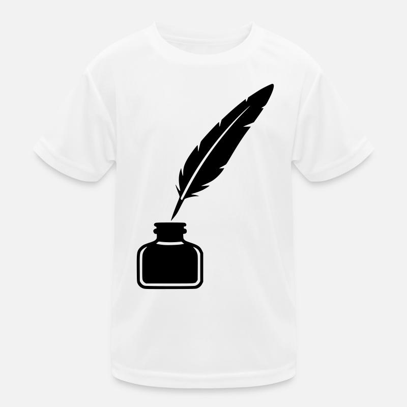 Silhouette de l’encrier en plume T-shirt sport Enfant